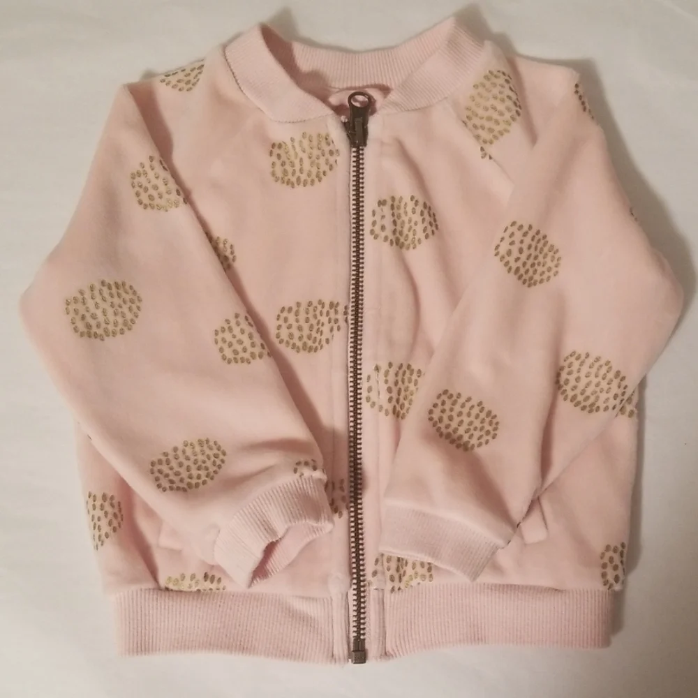 Gymboree Velour Bomber jacket size 12-18 months